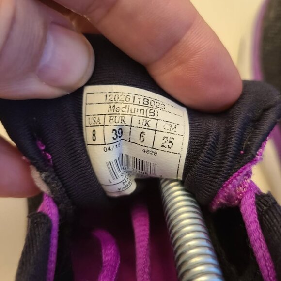 Brooks Pure Cadence 7 Purple Black Running Shoe Women's Size 8 - Picture 7 of 10